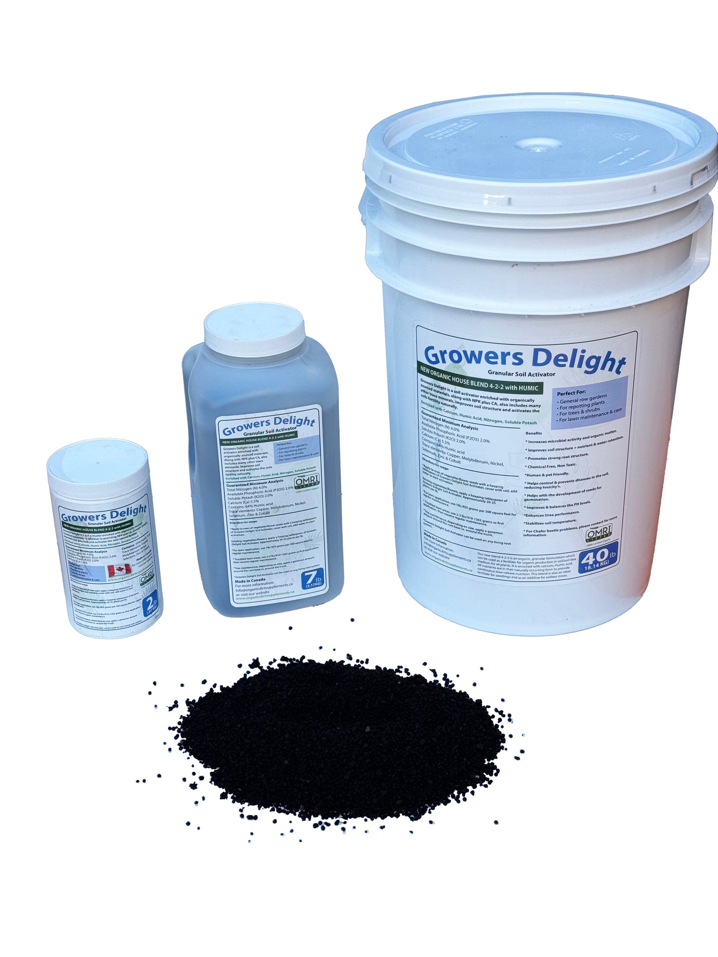 Growers Delight Granular Soil Activator 40lb Pail